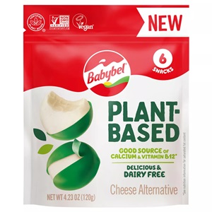 Babybel Plant-Based Reviews and Info - dairy-free and vegan versions of Babybel Original (mozzarella-style) and White Cheddar flavors.
